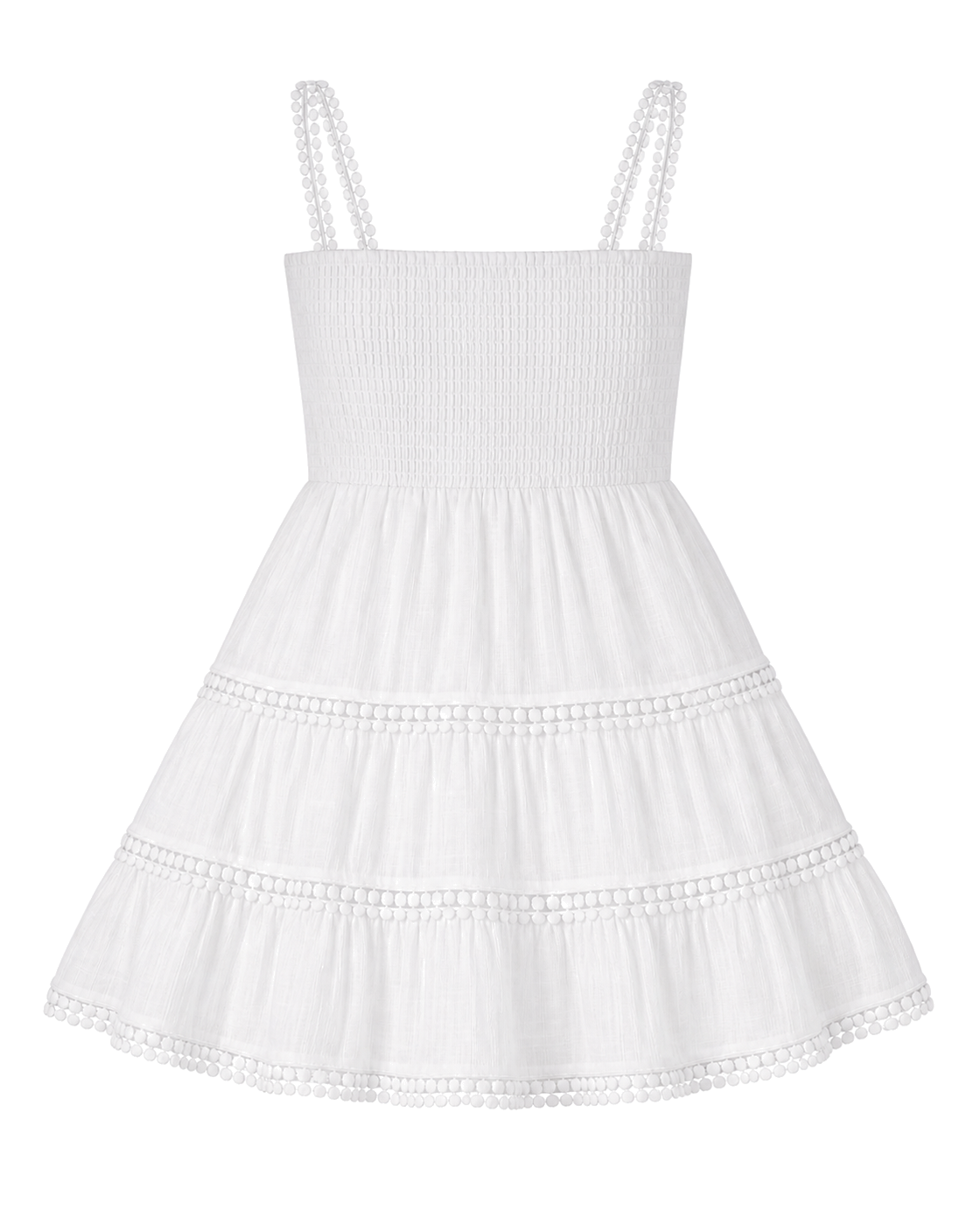 Steve Madden Happy Tiers Dress Optic White - view 2
