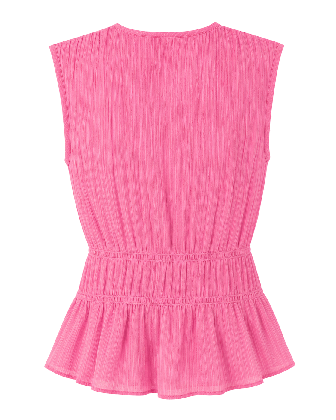 Sanctuary Pink blouse with vertical stripes - view 2