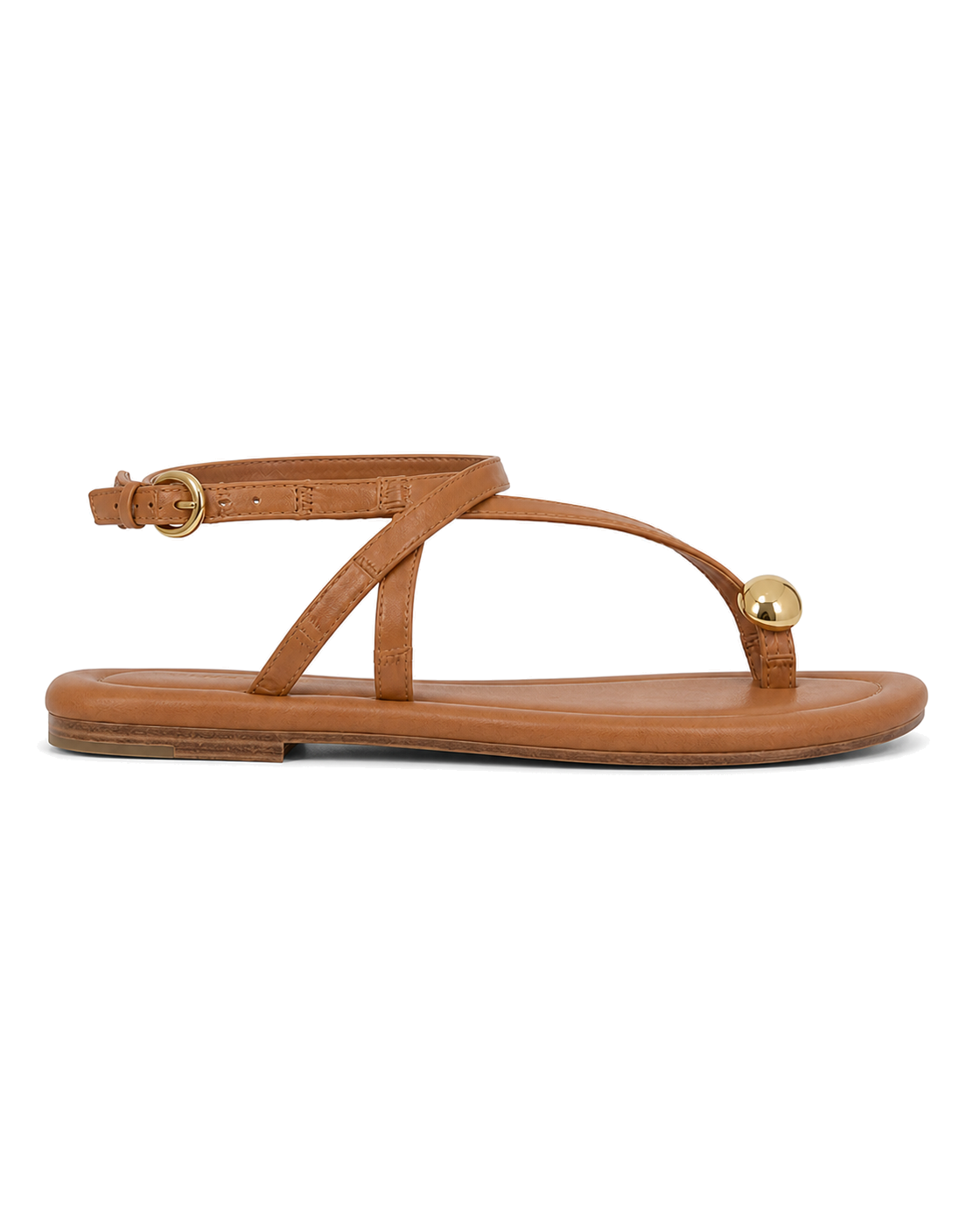 Marc Fisher Gynnie Flat Leather Sandal - view 2