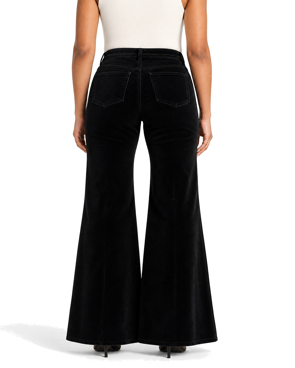 Good American Velvet Good Waist Palazzo Pants - view 2