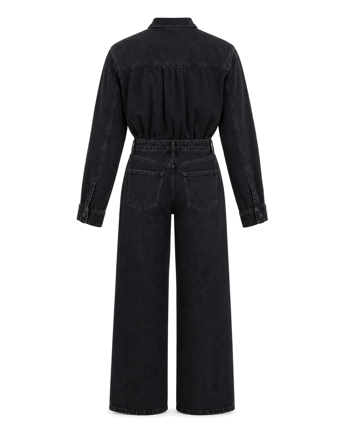 DENIM SHIRT JUMPSUIT - view 2