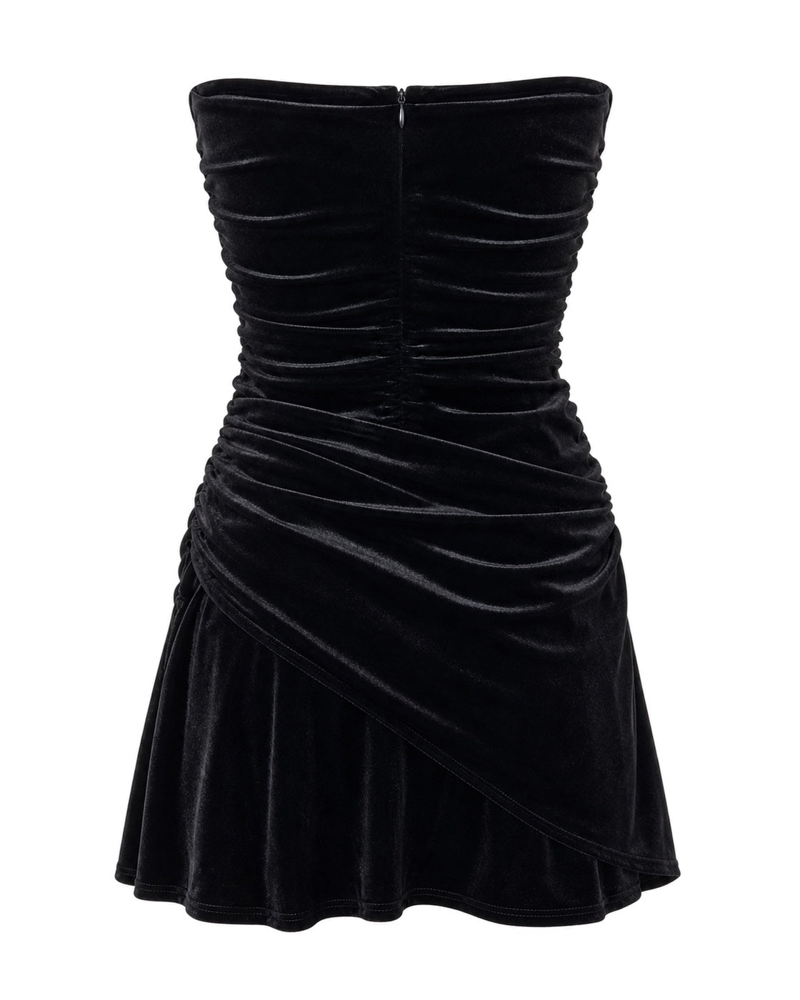 Black velvet mini dress #minidress - view 2