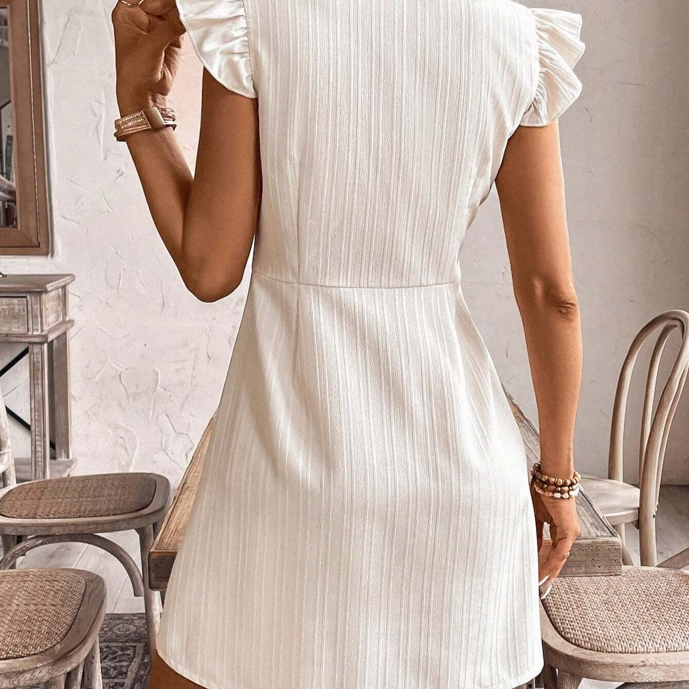 Florisole Bohemian Style Vacation Embroidered Multi-Layer Patchwork Dress For Women