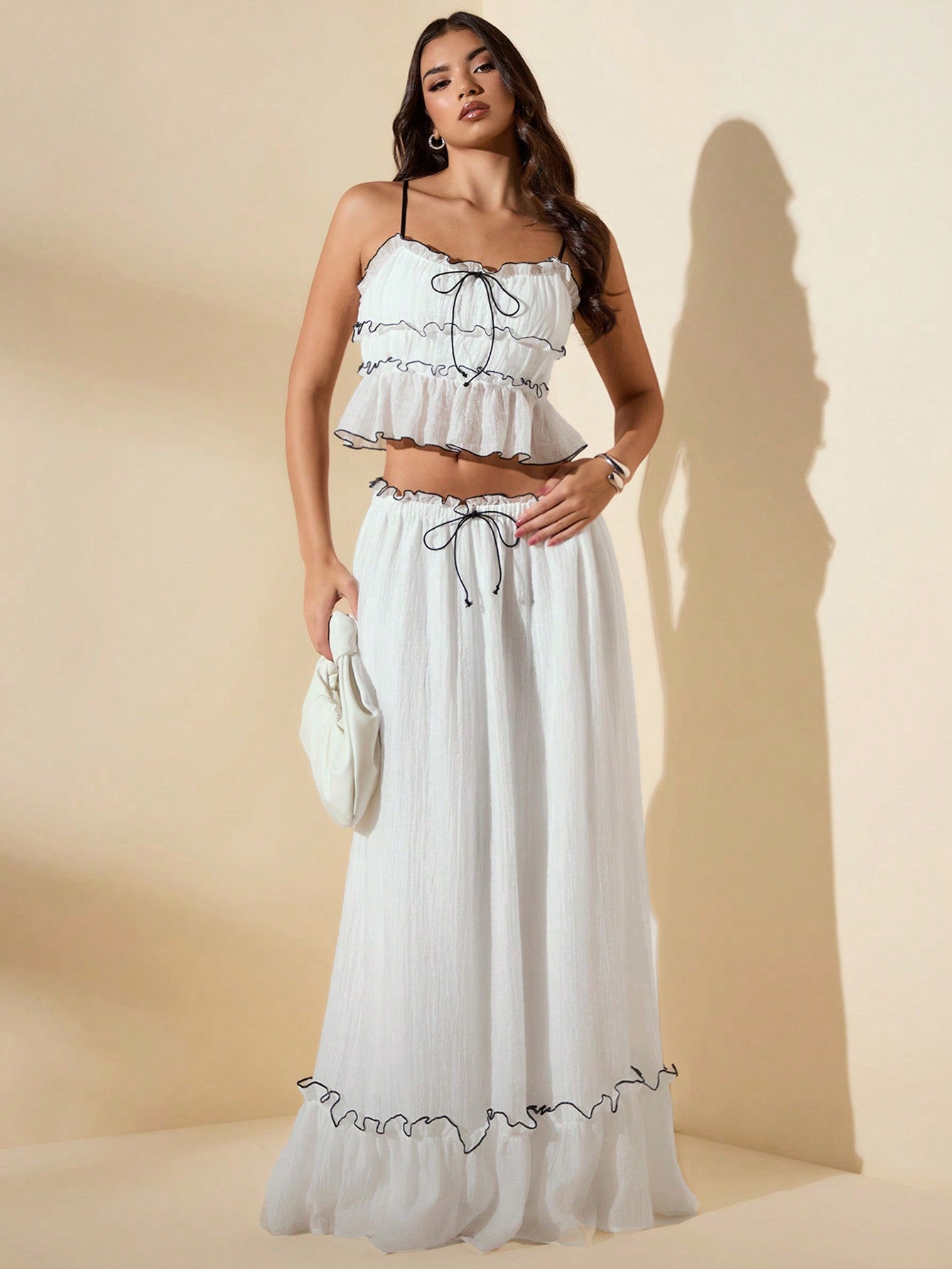 Florisole Bohemian Style Vacation Embroidered Multi-Layer Patchwork Dress For Women