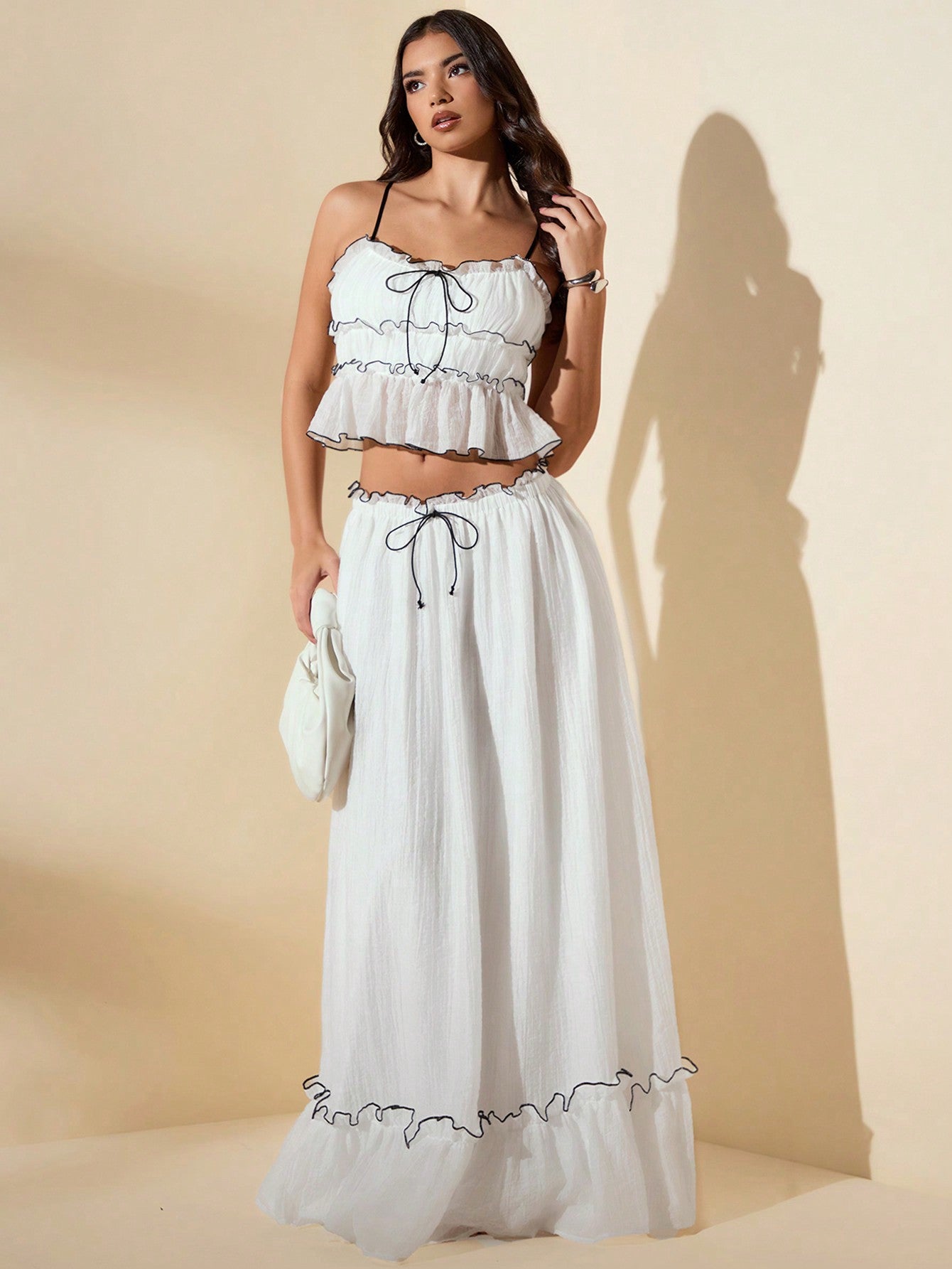 Florisole Bohemian Style Vacation Embroidered Multi-Layer Patchwork Dress For Women