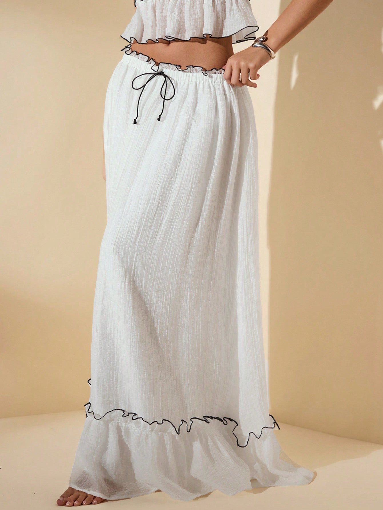 Florisole Bohemian Style Vacation Embroidered Multi-Layer Patchwork Dress For Women