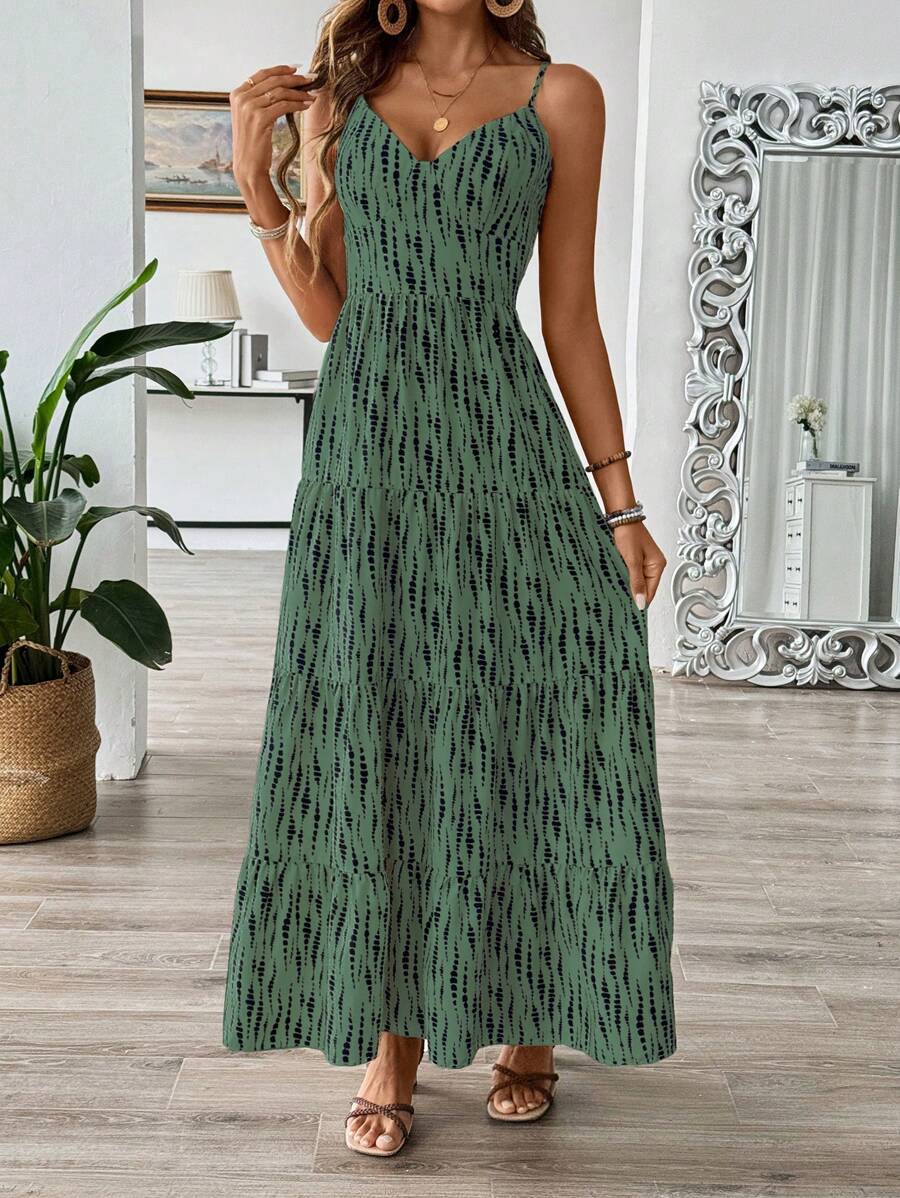 Florisole Bohemian Style Vacation Embroidered Multi-Layer Patchwork Dress For Women