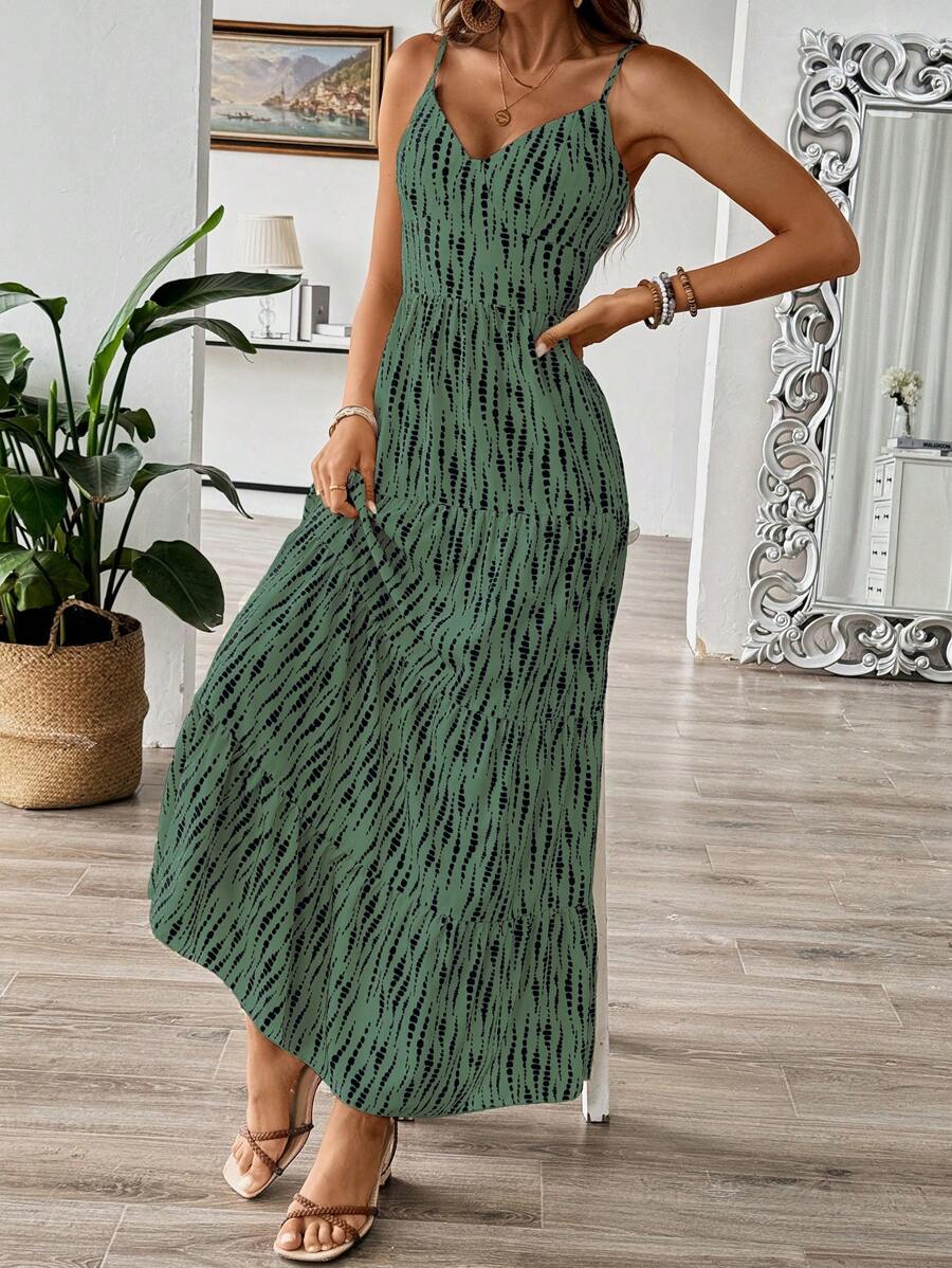 Florisole Bohemian Style Vacation Embroidered Multi-Layer Patchwork Dress For Women