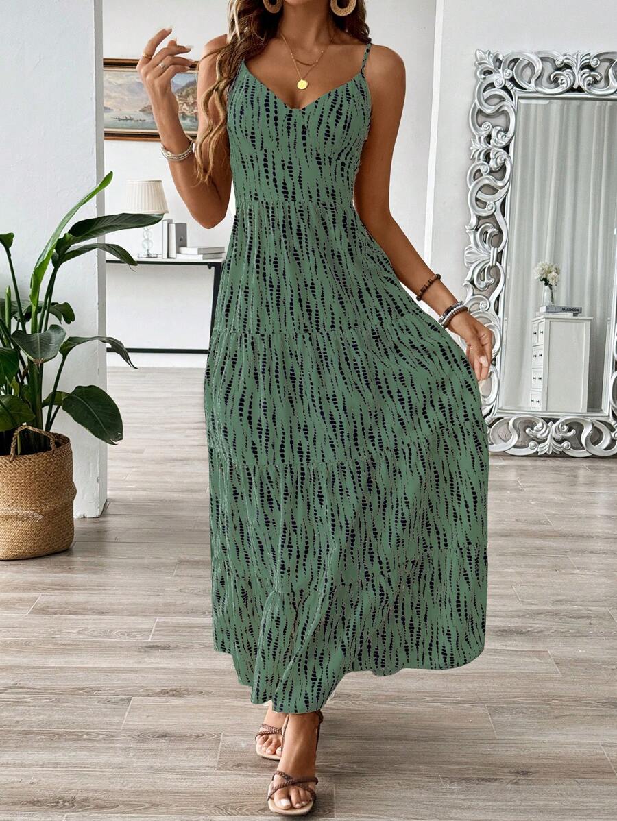 Florisole Bohemian Style Vacation Embroidered Multi-Layer Patchwork Dress For Women