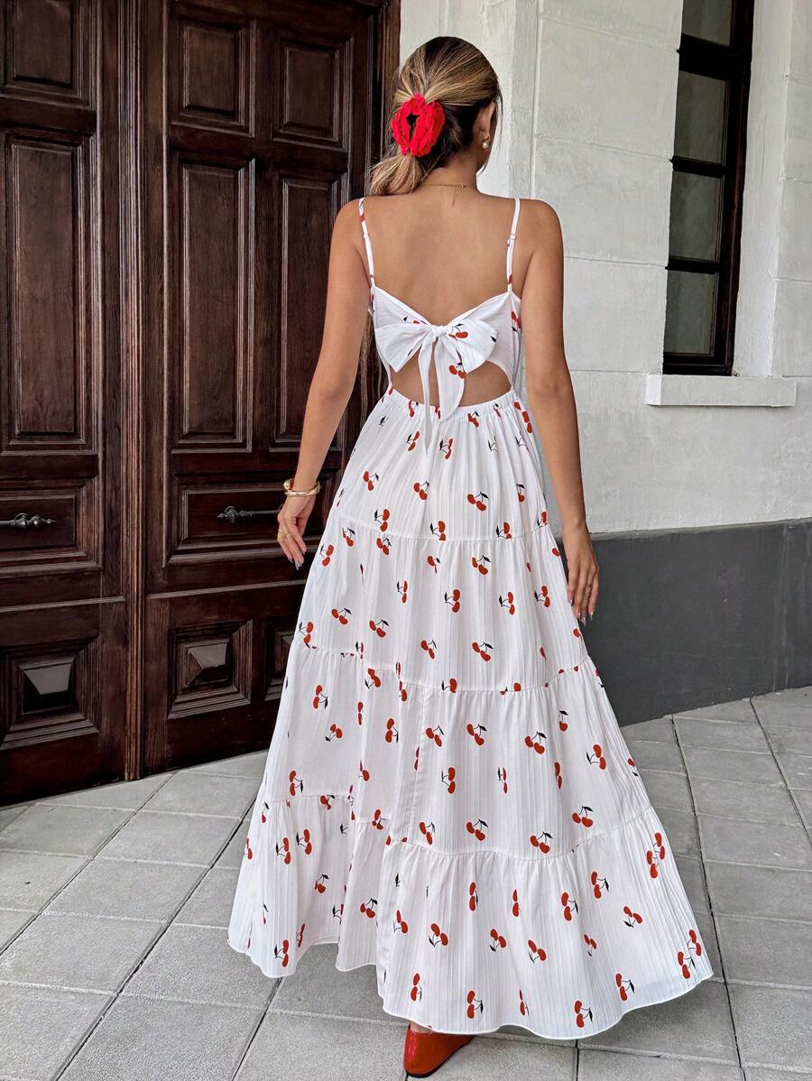 Florisole Bohemian Style Vacation Embroidered Multi-Layer Patchwork Dress For Women