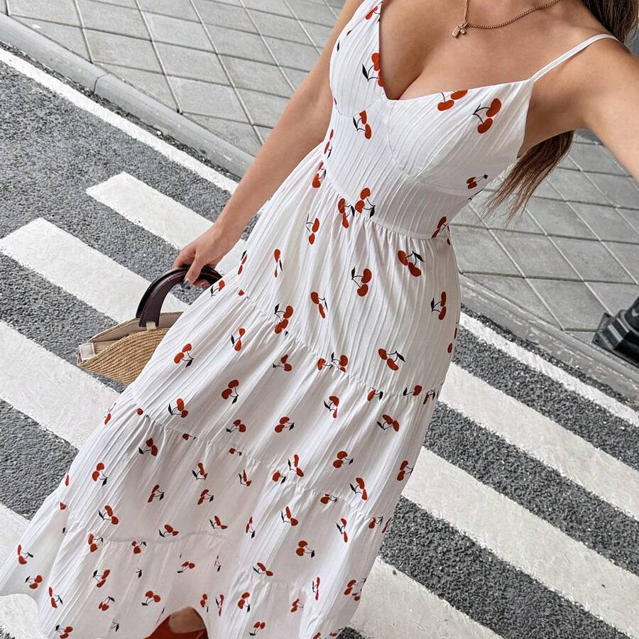 Florisole Bohemian Style Vacation Embroidered Multi-Layer Patchwork Dress For Women