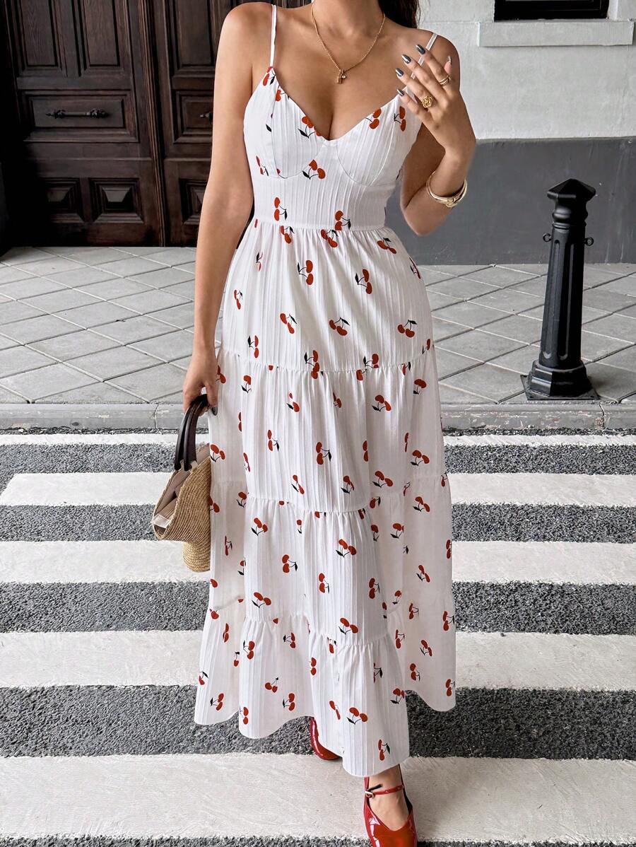 Florisole Bohemian Style Vacation Embroidered Multi-Layer Patchwork Dress For Women