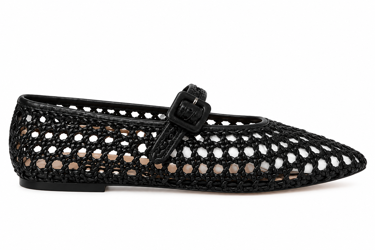 Loeffler Randall Junia Black Mary Jane Flat