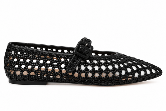 Loeffler Randall Junia Black Mary Jane Flat