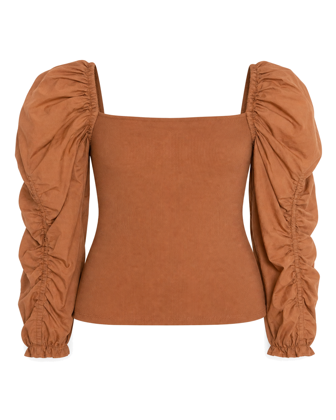 Joe’s Orange long sleeve blouse with ruffled sleeves - view 1