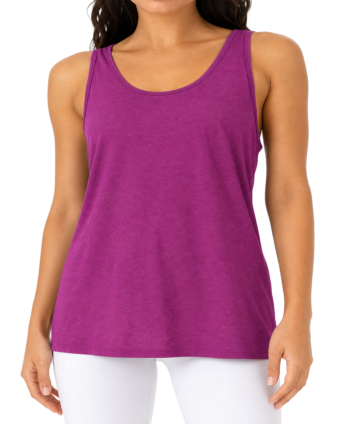 BeyondYoga Featherweight Rebalance Tank Purple - view 3