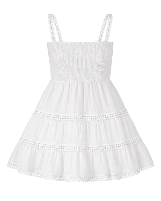 Steve Madden Happy Tiers Dress Optic White - view 1