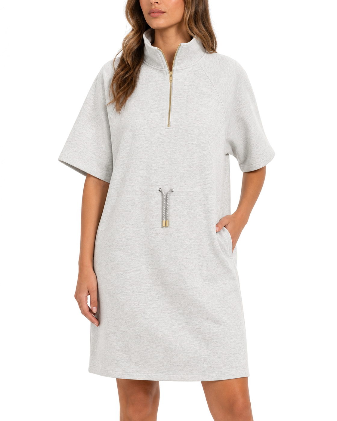 Varley Paisley Half Zip Dress - view 3
