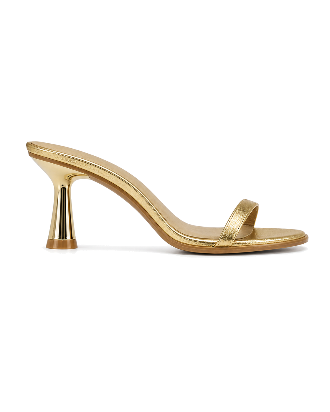 Marc fisher Alonde Leather Heeled Slide Sandal heel - view 2