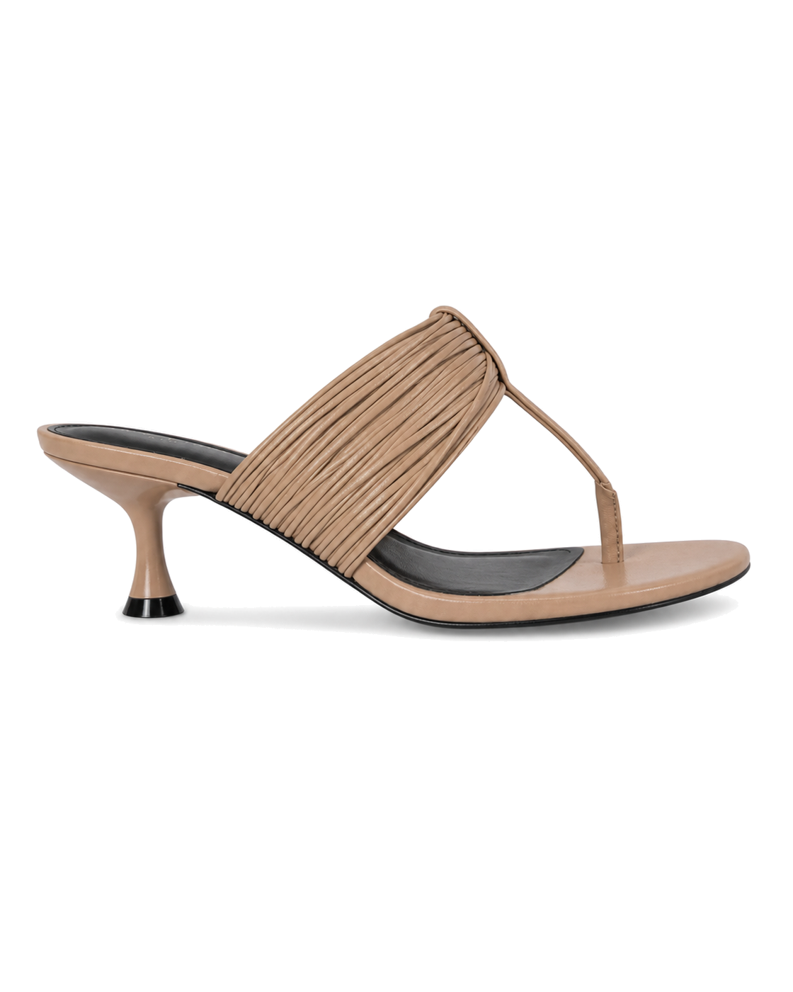 Marc Fisher Pamilla Leather Heeled Thong Sandal - view 2