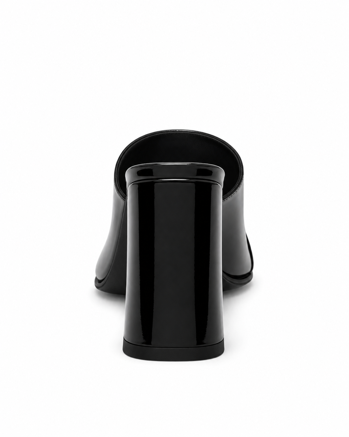 Stuart Weitzman black patent leather mules - view 3