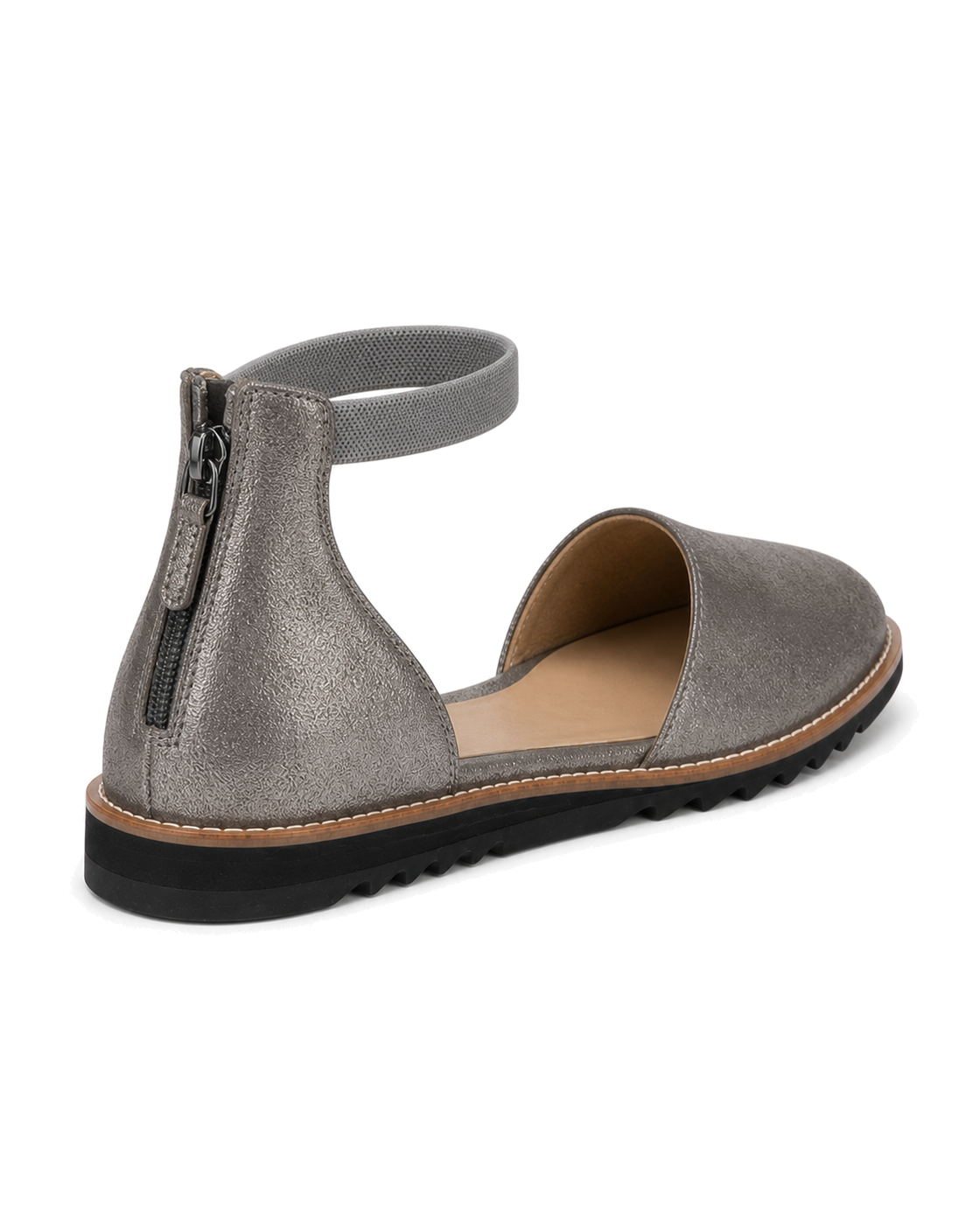 Eileen Fisher d’Orsay Flats with an elastic ankle strap - view 3