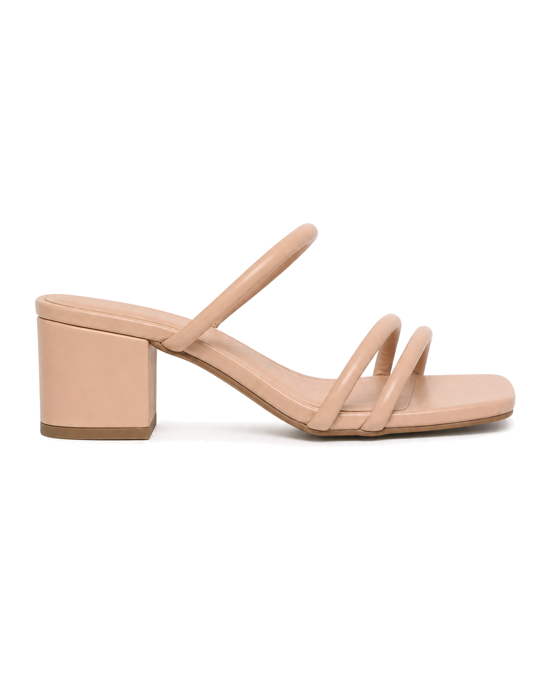 Madden Girl tan & cream sandals block heel Sandals - view 2