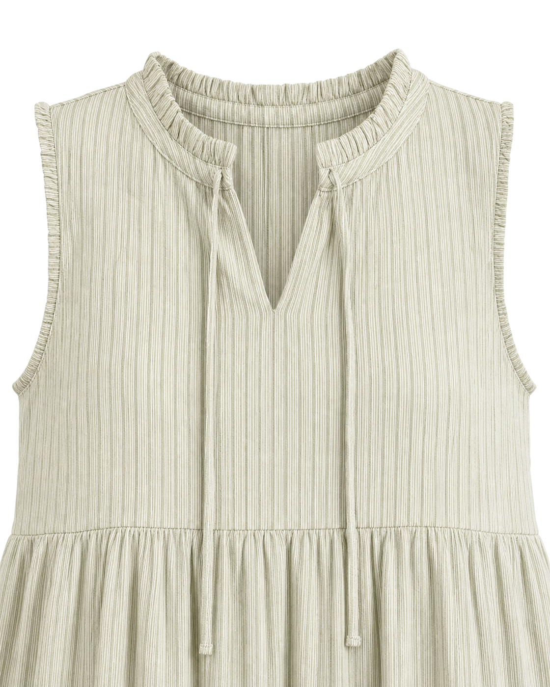 Modobom green and white striped dress - view 3