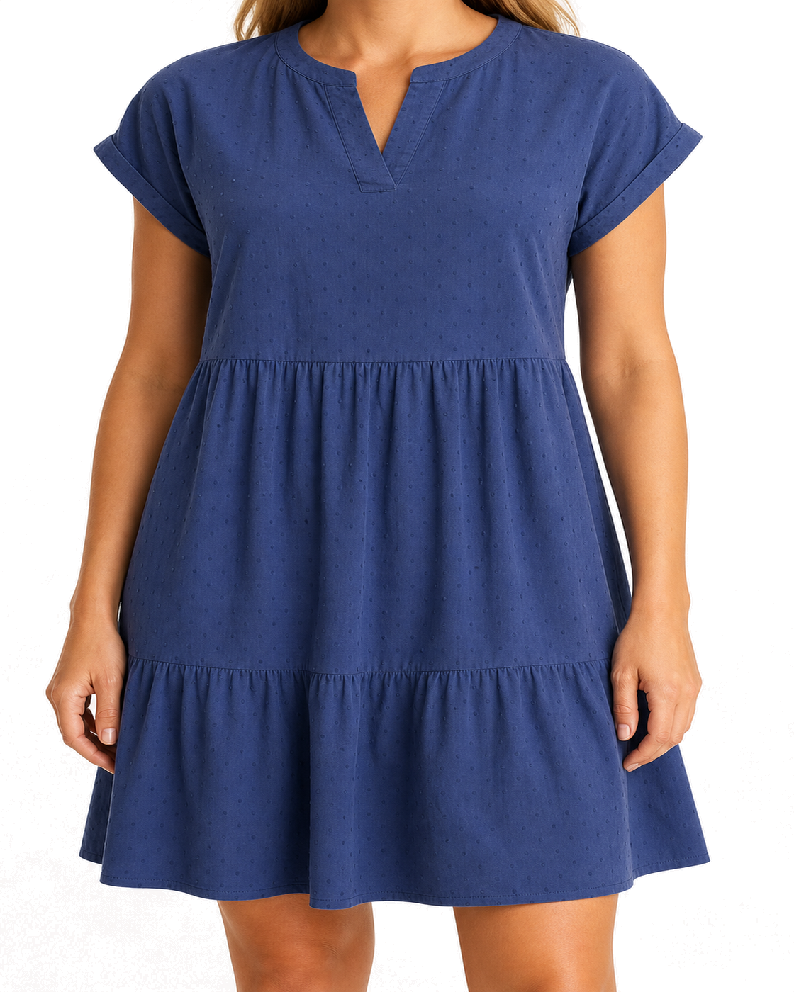 Southern Tide Seven seas blue w Colette Swiss dot dress - view 3