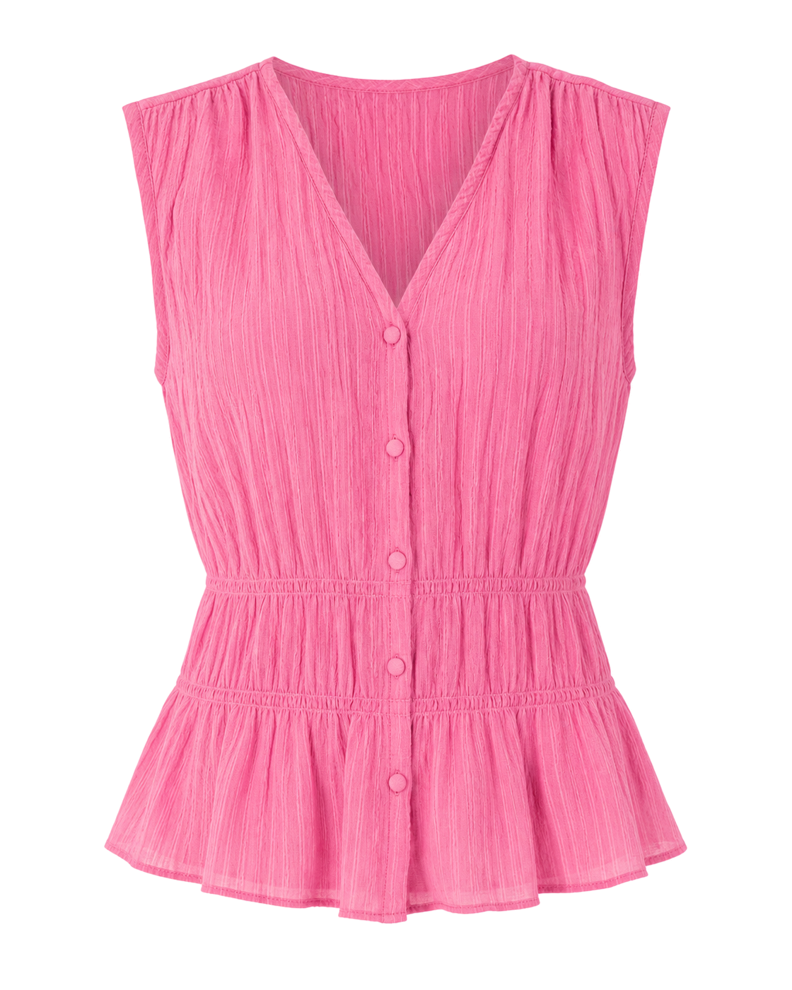 Sanctuary Pink blouse with vertical stripes - view 1