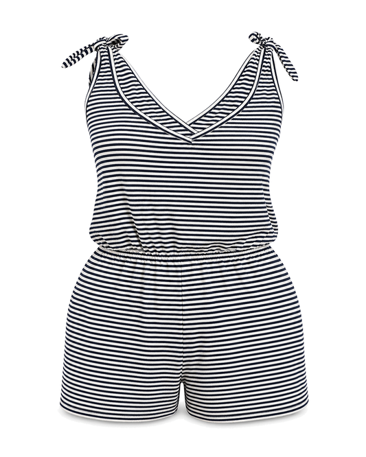 Southern Tide Women’s Chic Striped Knit Romper - view 1