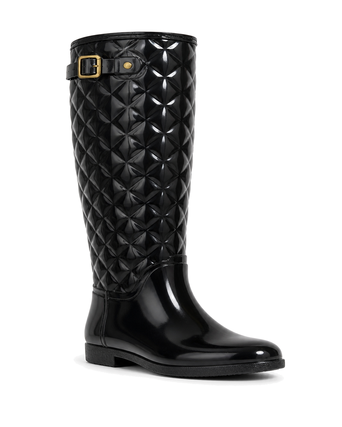 Hunter Women's Refined Adjustable Quilted Slim Fit Tall Rain Boots - view 1
