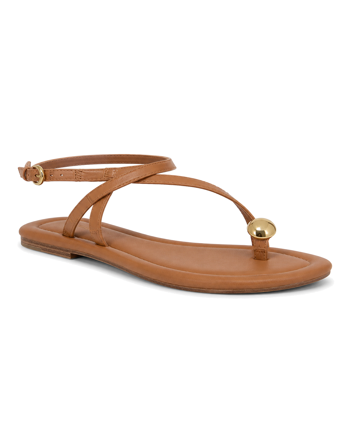 Marc Fisher Gynnie Flat Leather Sandal - view 1
