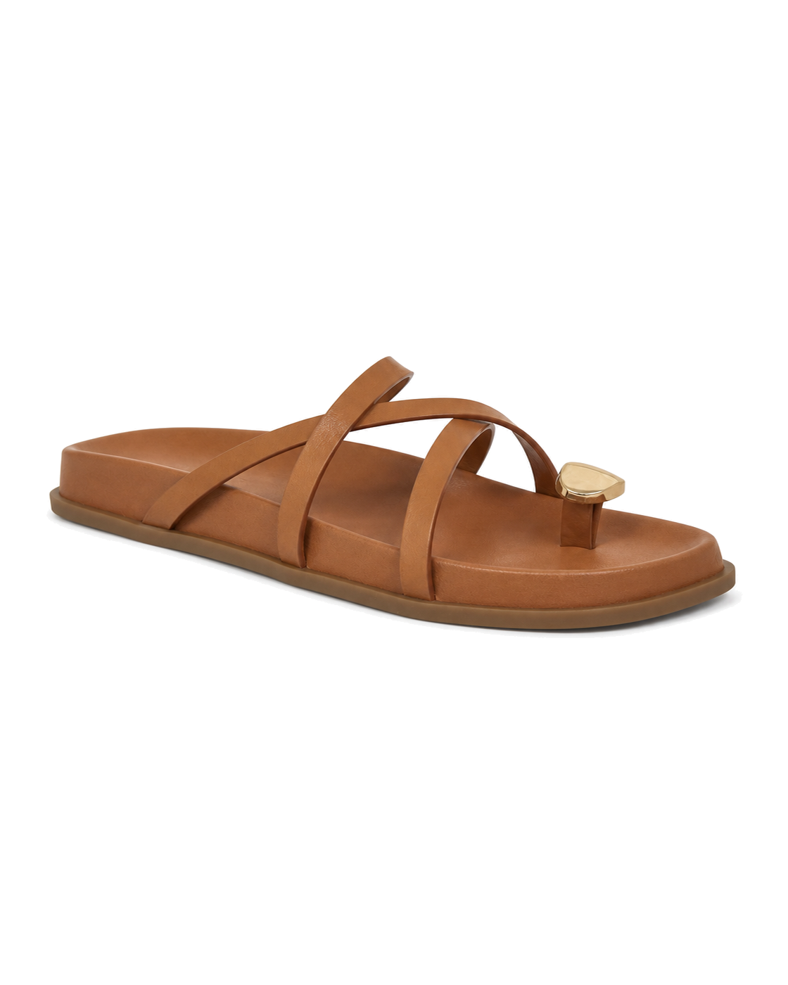 Marc Fisher Braidey Strappy Flat Leather Sandal - view 1