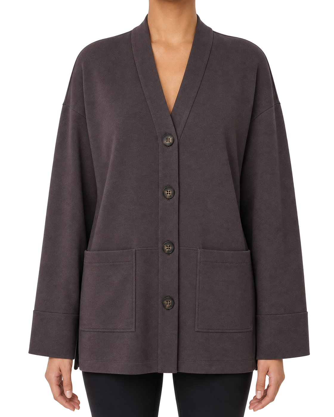 SPANX SPANX AirEssentials® Cardigan | Dark Cacao - view 3