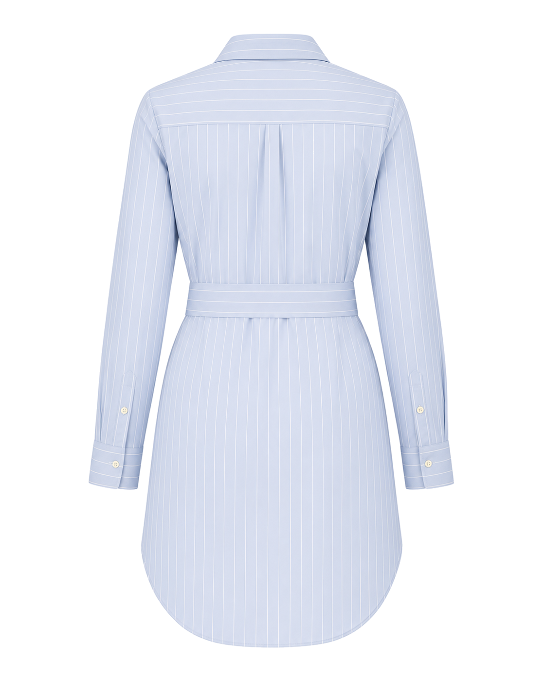SPANX Poplin Button-Down Mini Shirt Dress with Tie Belt - view 2
