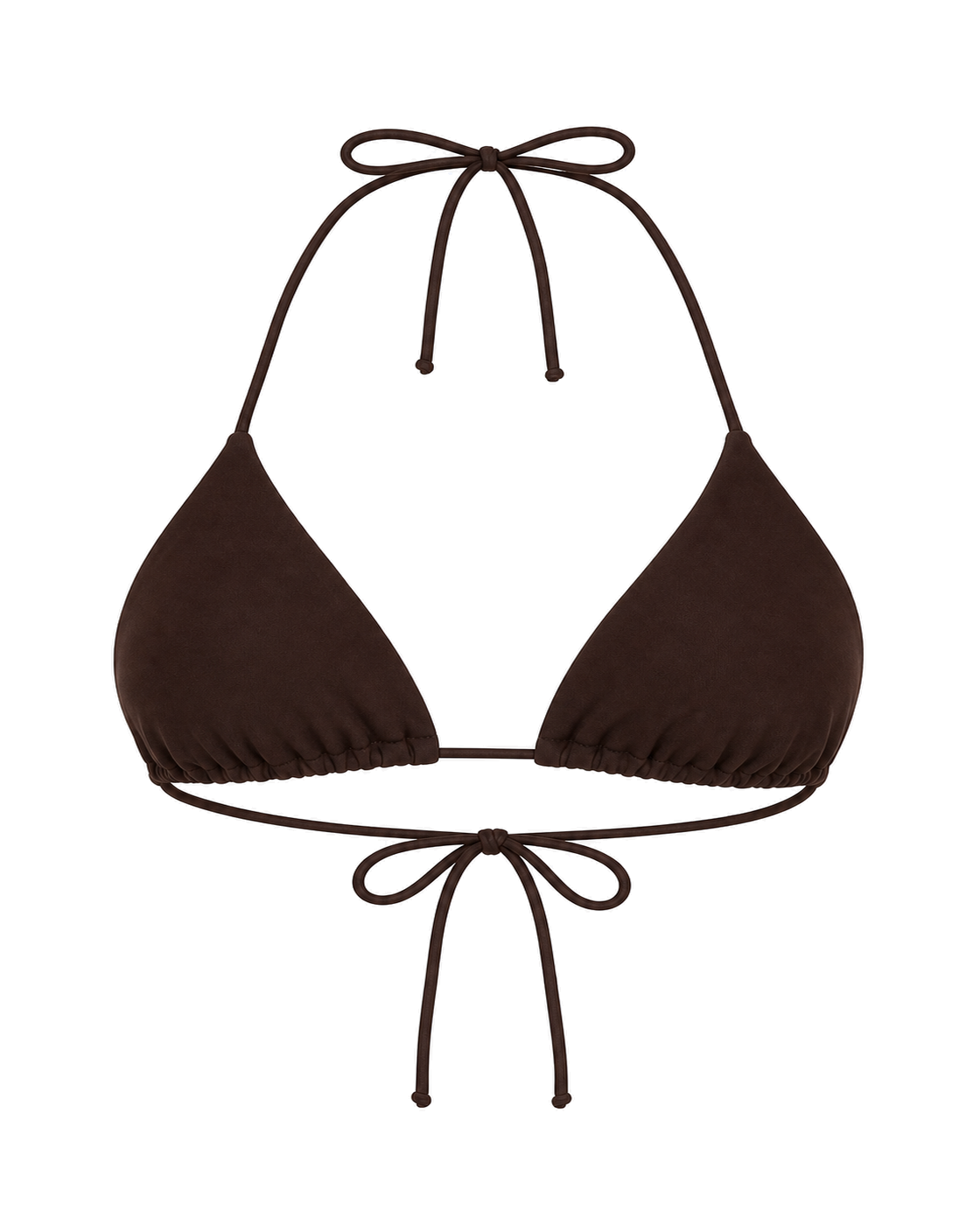 Negative Swim Triangle Top in Espresso - view 1