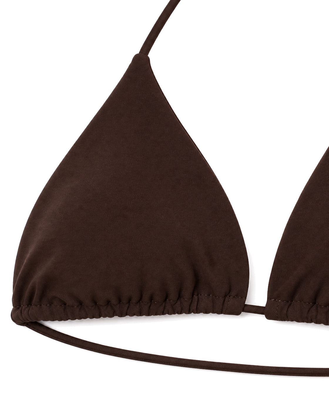 Negative Swim Triangle Top in Espresso - view 3