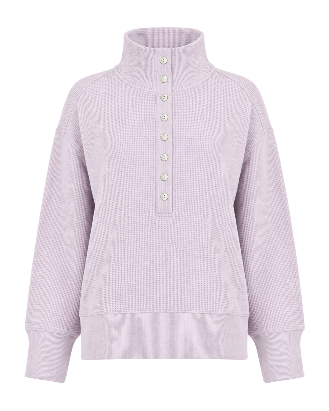 Negative Waffle Knit Pullover in Lilac - view 1