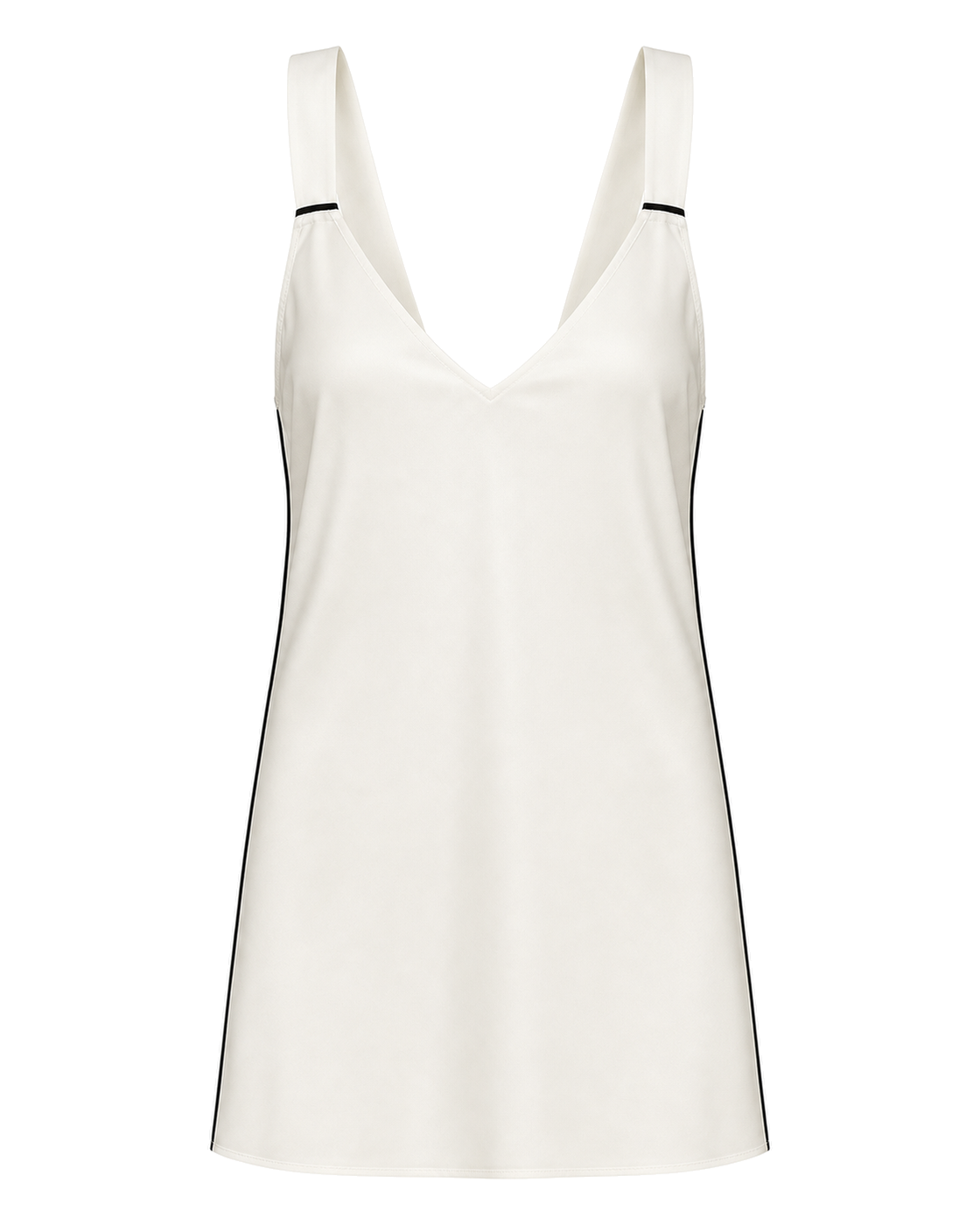 Negative Supreme Mini Slip Dress in Ivory - view 1
