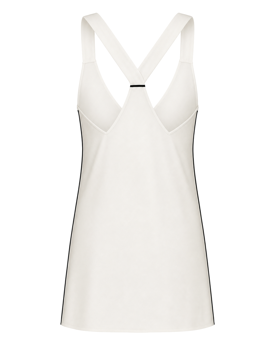 Negative Supreme Mini Slip Dress in Ivory - view 2