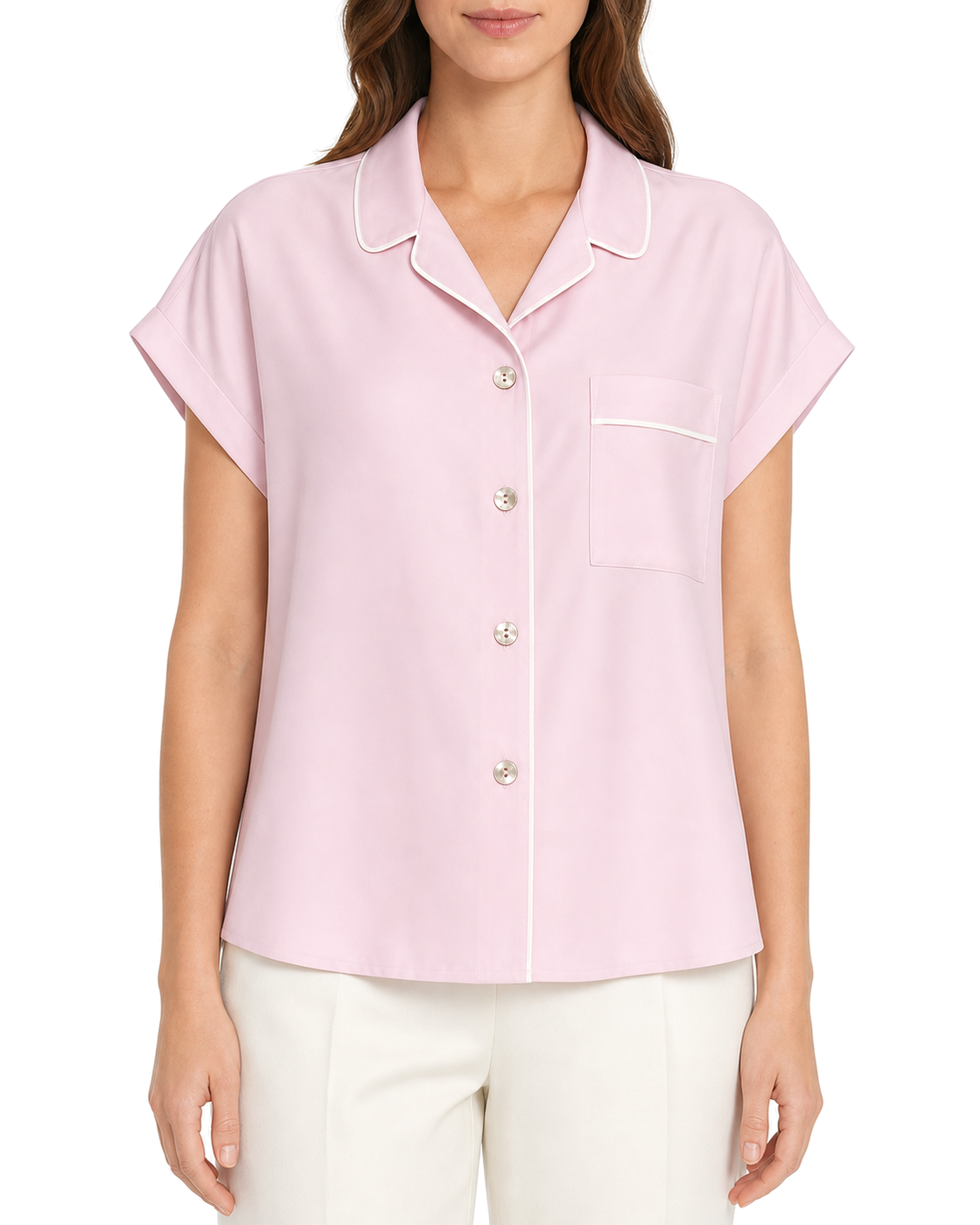 Negative Supreme Short Sleeve Shirt in Babe - view 3