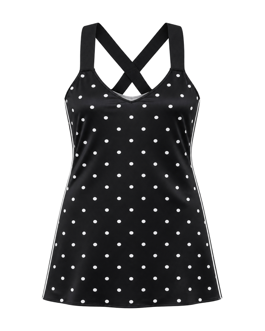 Negative Supreme Mini Slip Dress in White Dot - view 1
