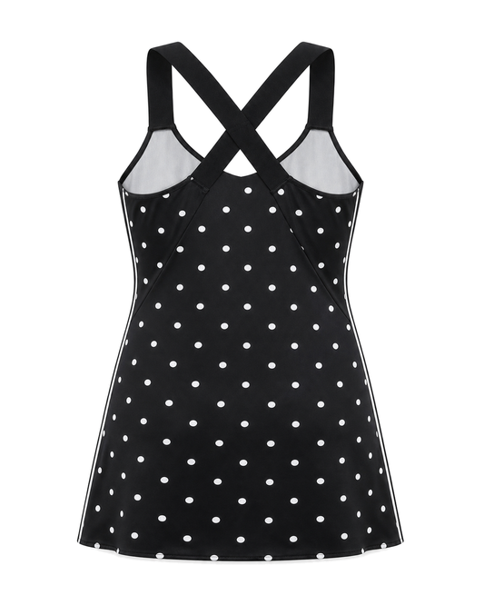 Negative Supreme Mini Slip Dress in White Dot - view 2