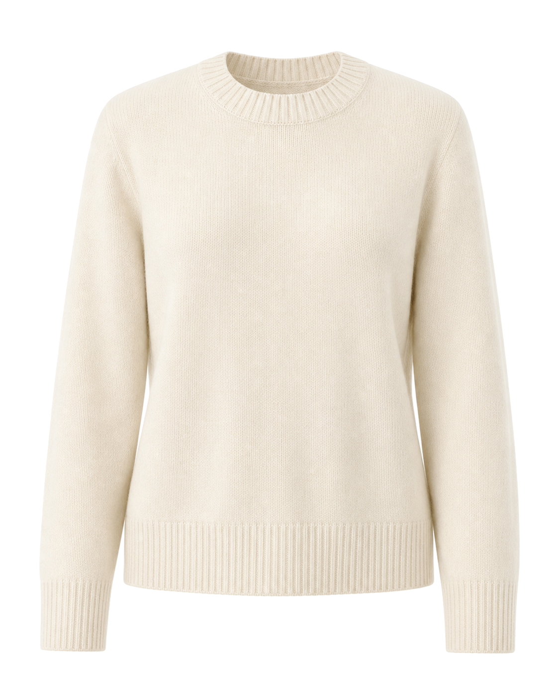 Negative Cashmere Crew in Cream - view 1
