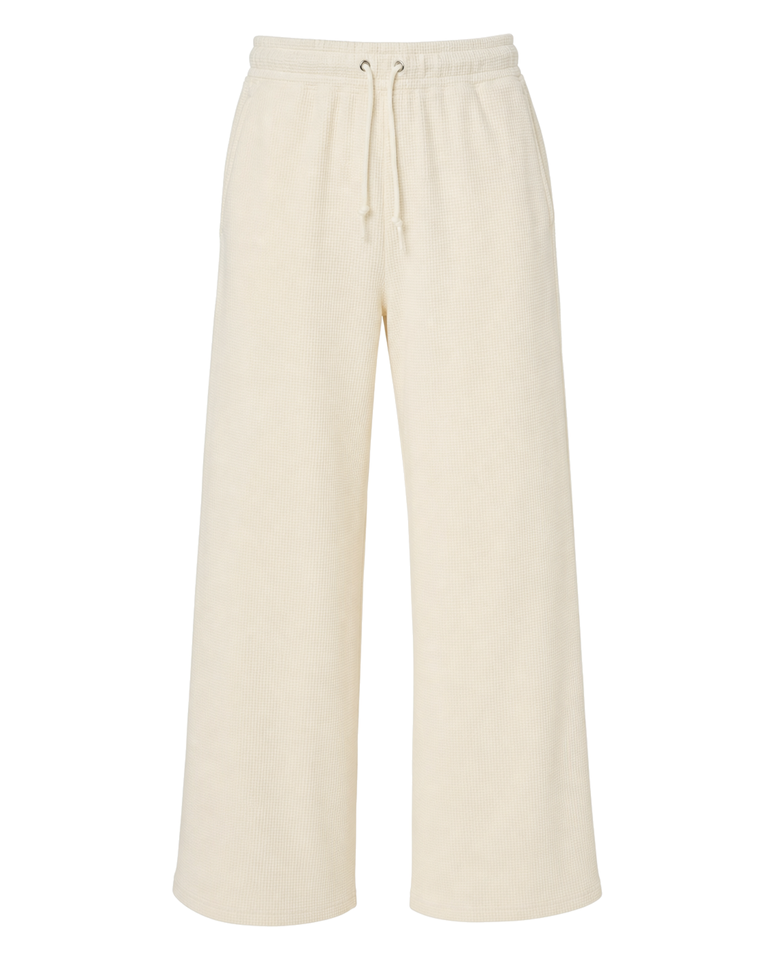 Negative Waffle Knit Track Pant in Cream - view 1