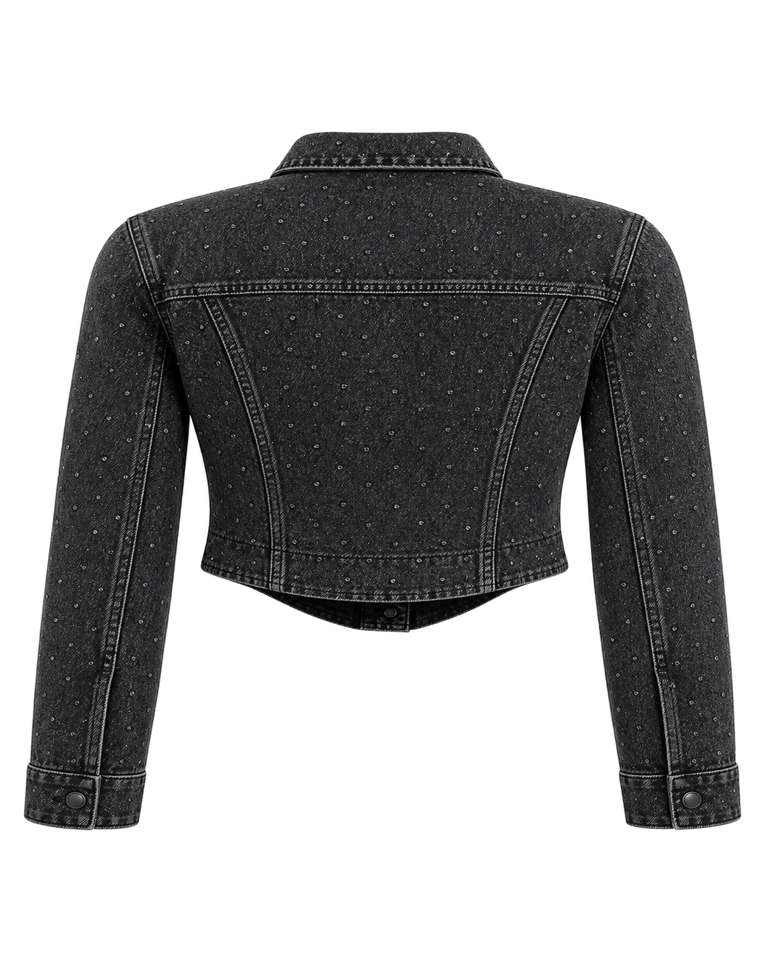 Good American DOLLY CRYSTAL DENIM JACKET - view 2