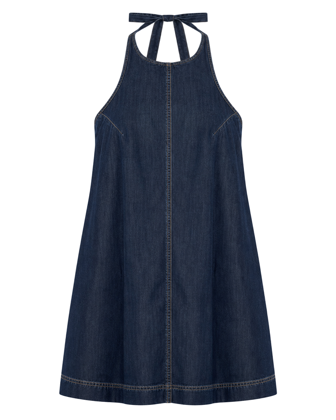 Good American DENIM HALTER SHIFT DRESS - view 1