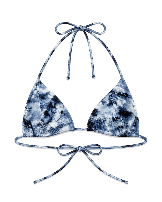 Good American PRINT STRING BIKINI TOP | BLUE ANGEL PRINT - view 1