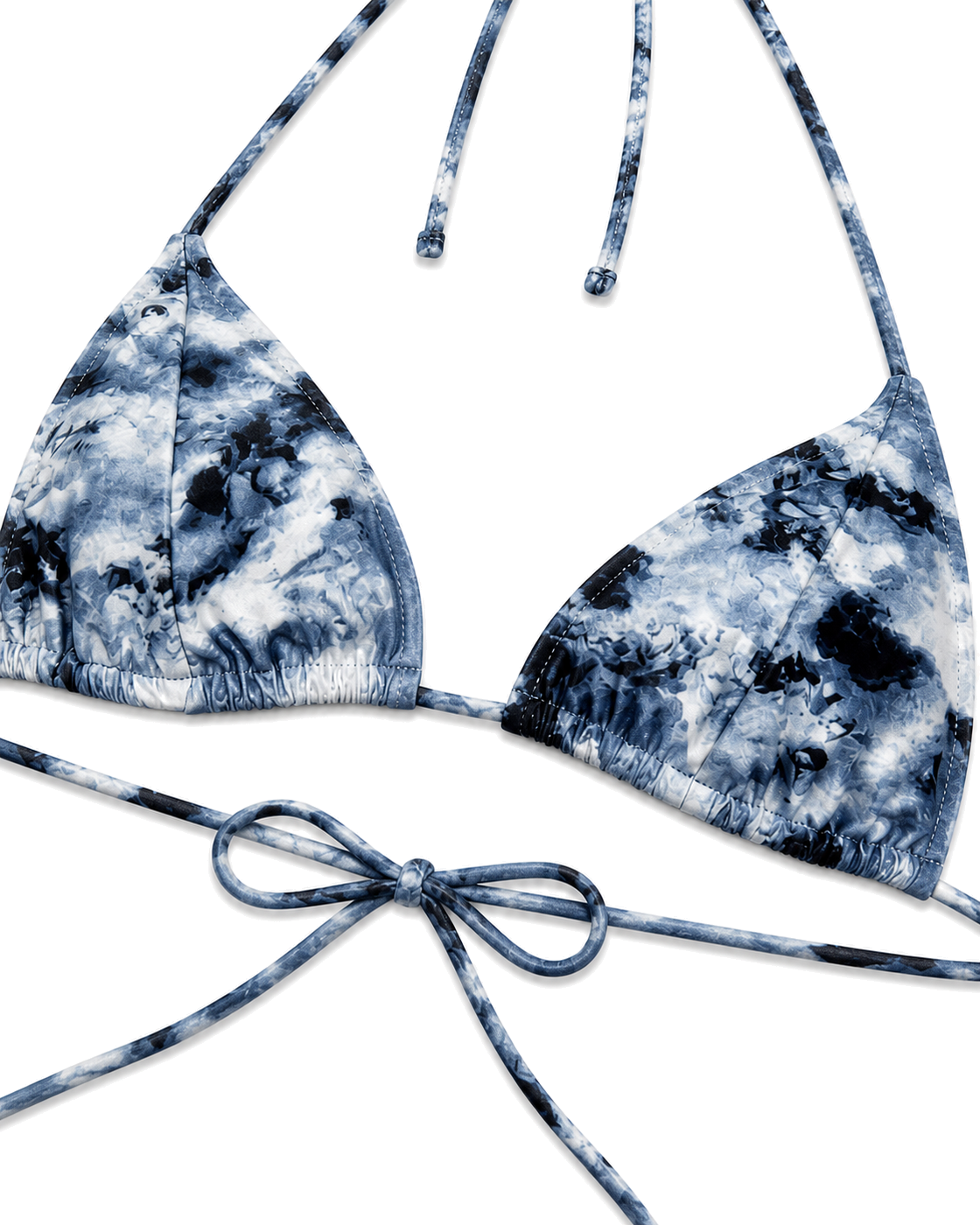 Good American PRINT STRING BIKINI TOP | BLUE ANGEL PRINT - view 3